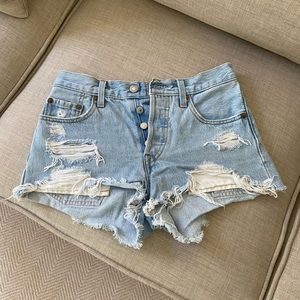 Original Levi 501 denim shorts
